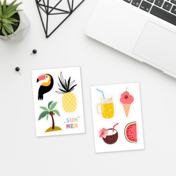 Sticker Sheets - Kiss cut and printed with your designs, finished