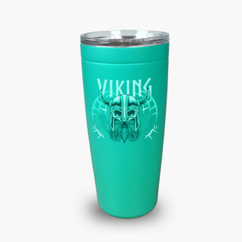 Mum Tumbler, Mom Cup, Full Wrap, Engraved 40oz Tumbler With Handle, Custom Engraving, Blue Dog