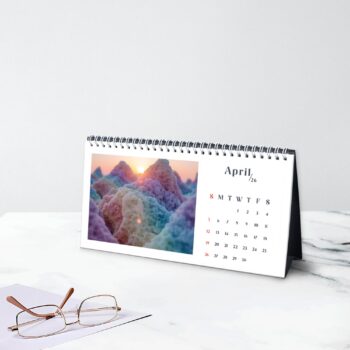 Gooten 2026 desk calendar templates print-on-demand